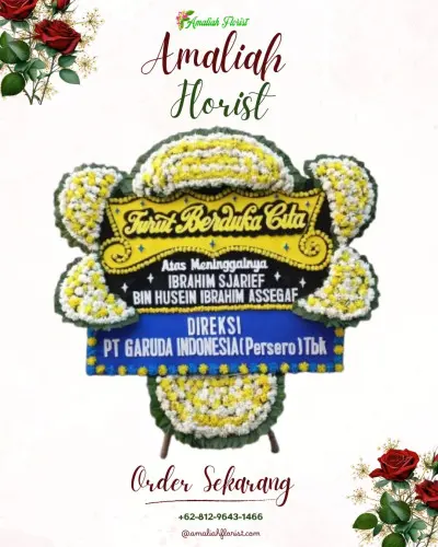 Papan Bunga Duka di Tirtorahayu